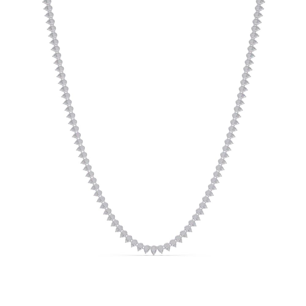 The Daisy Pear Diamond tennis necklace