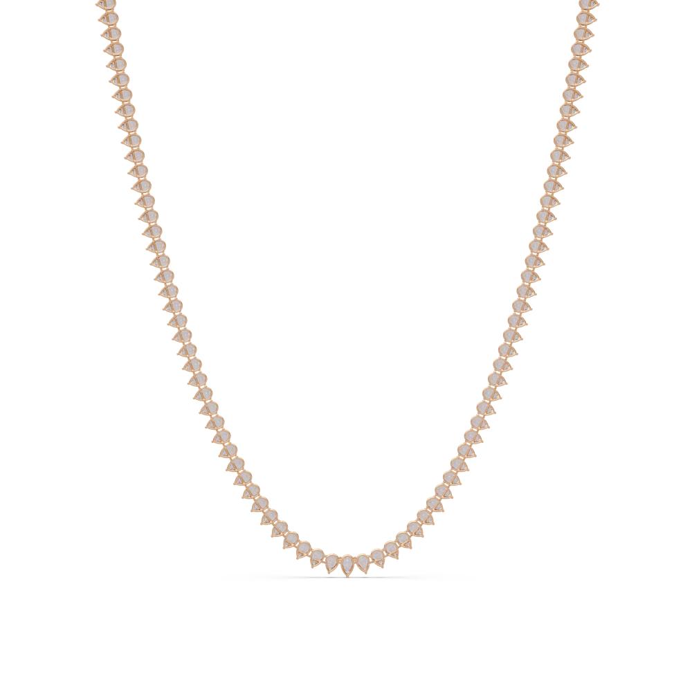 The Daisy Pear Diamond tennis necklace