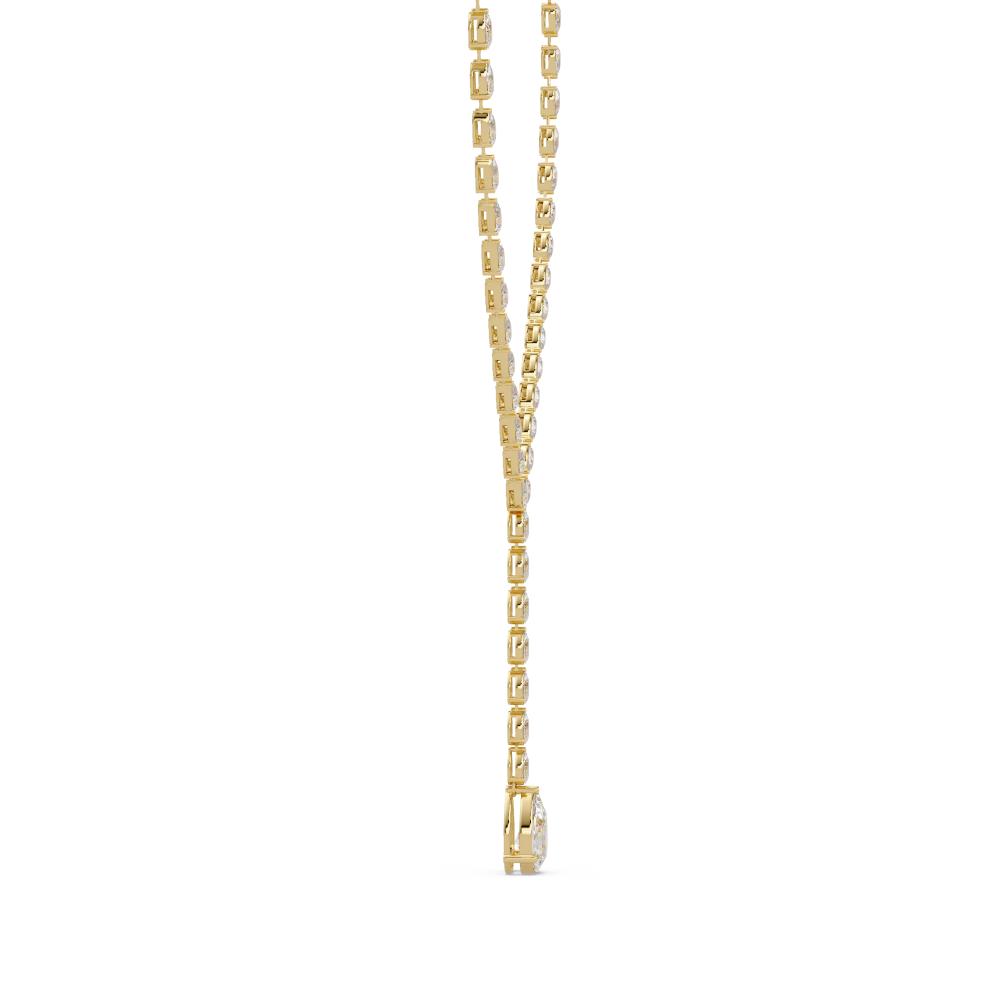 The Mia Pear Dangling Tennis Neckalce