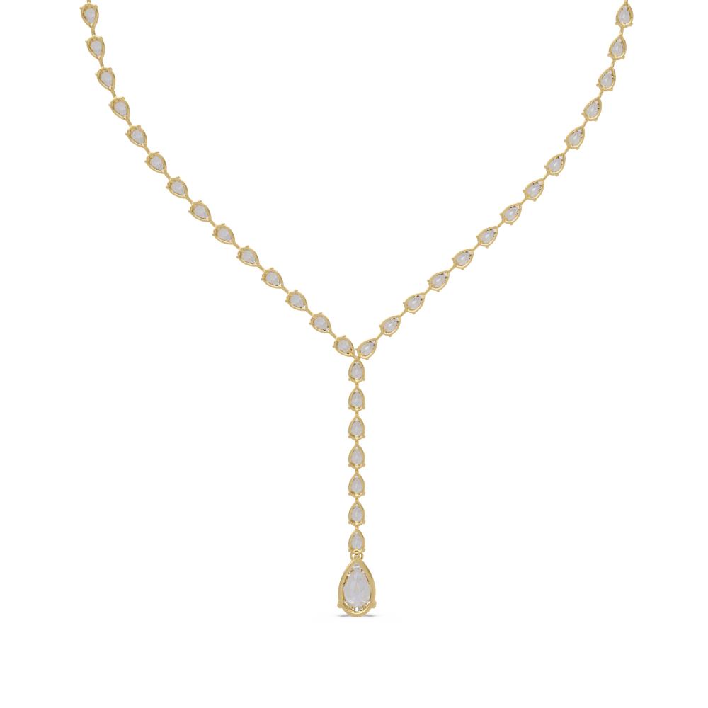 The Mia Pear Dangling Tennis Neckalce