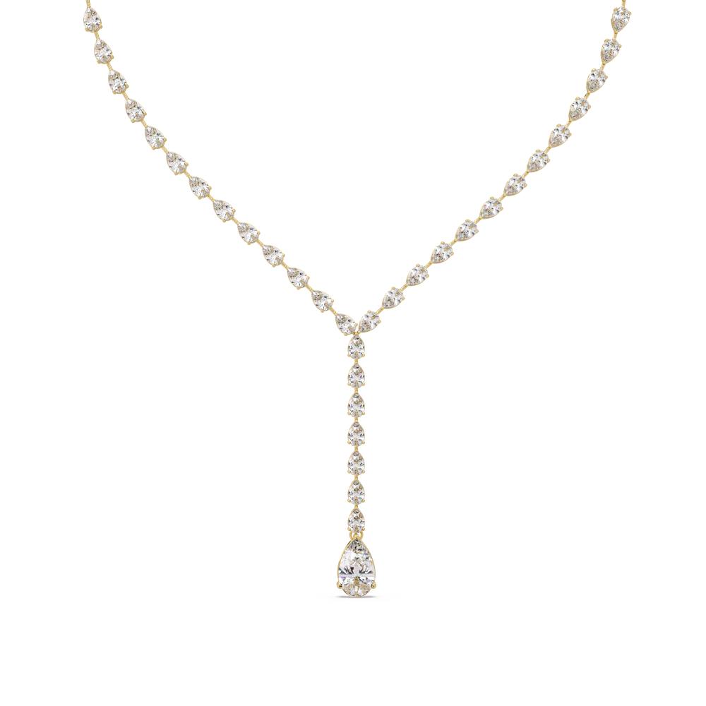 The Mia Pear Dangling Tennis Neckalce