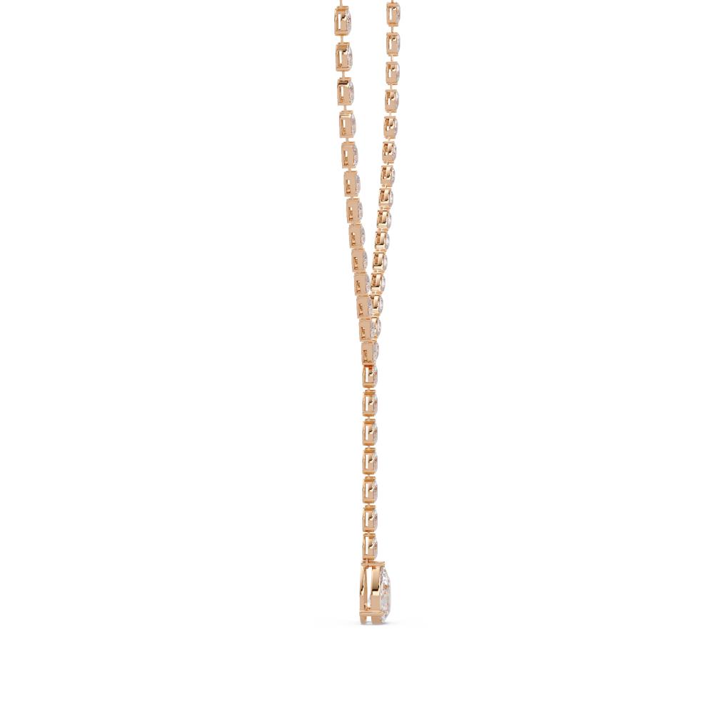The Mia Pear Dangling Tennis Neckalce