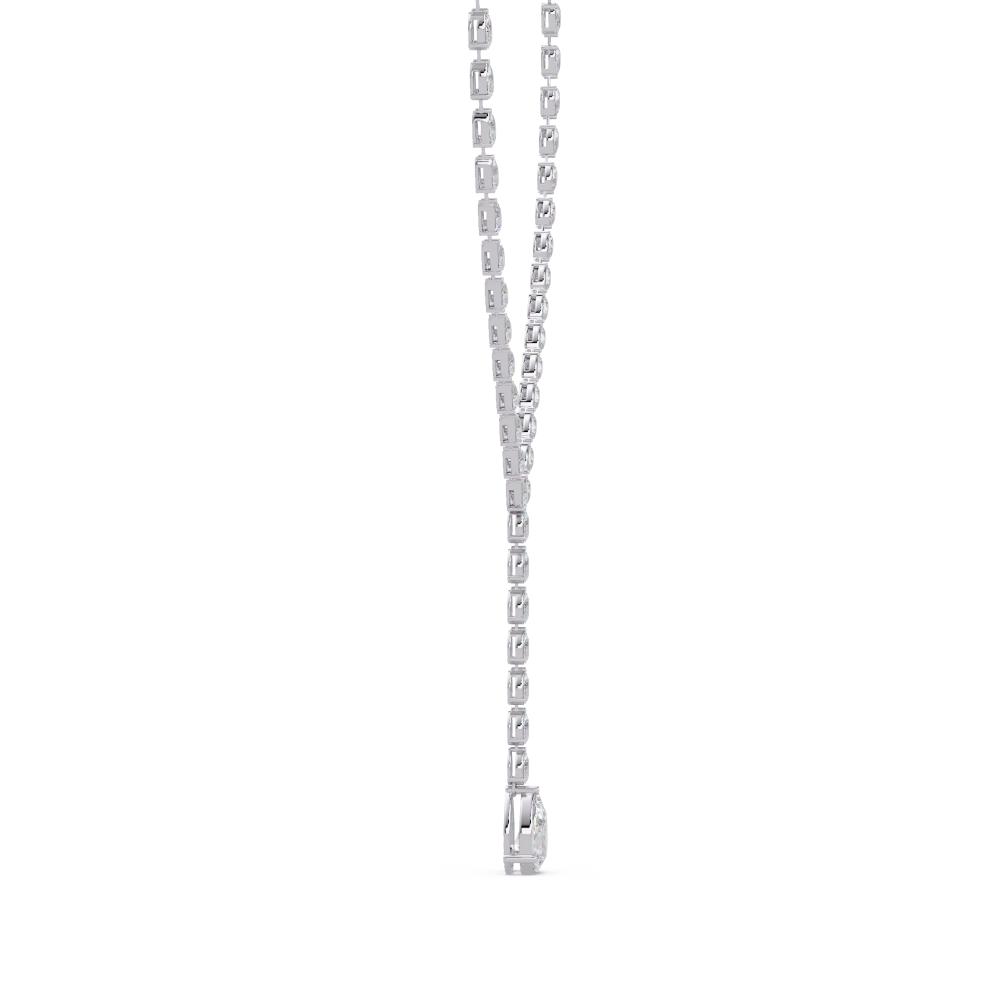 The Mia Pear Dangling Tennis Neckalce