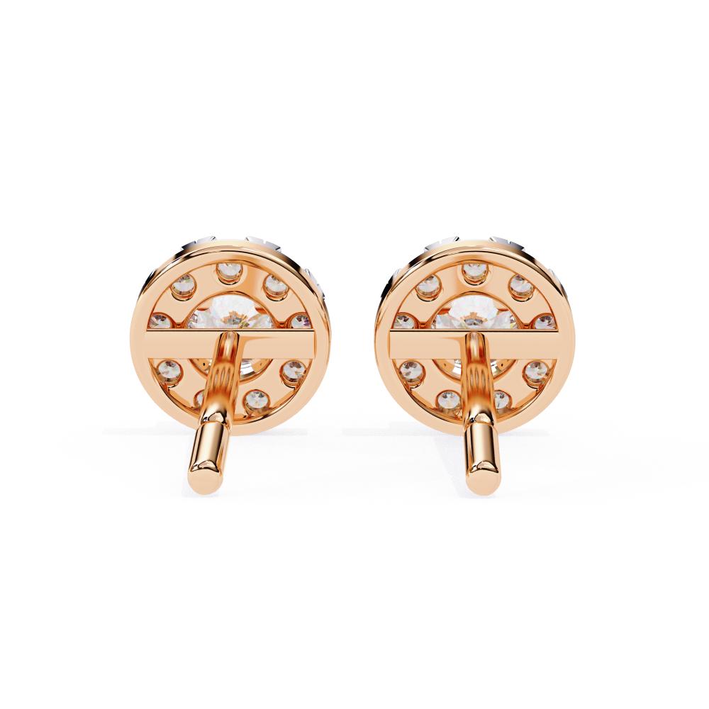 The Alanna Round Halo Style Earrings