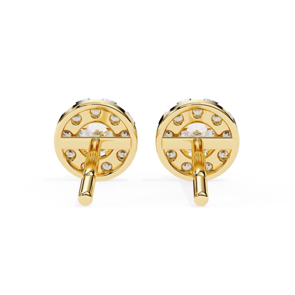 The Alanna Round Halo Style Earrings