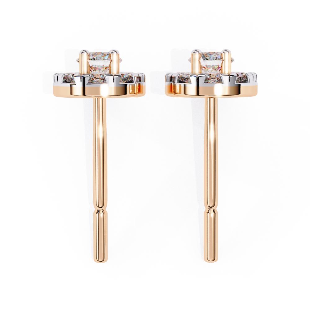 The Alanna Round Halo Style Earrings