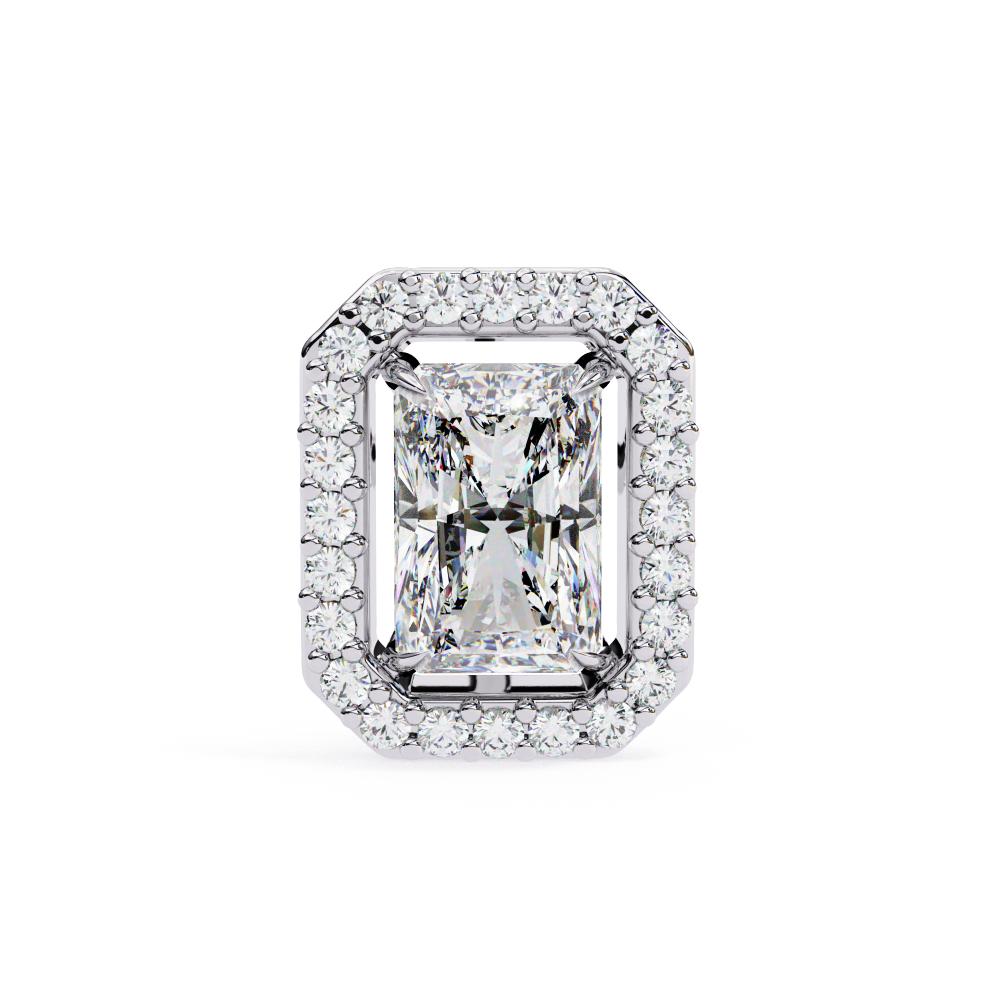 The Elijah Radiant halo Style Stud Earrings