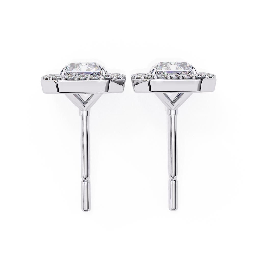 The Elijah Radiant halo Style Stud Earrings