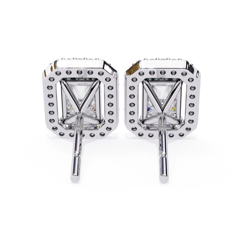 The Elijah Radiant halo Style Stud Earrings