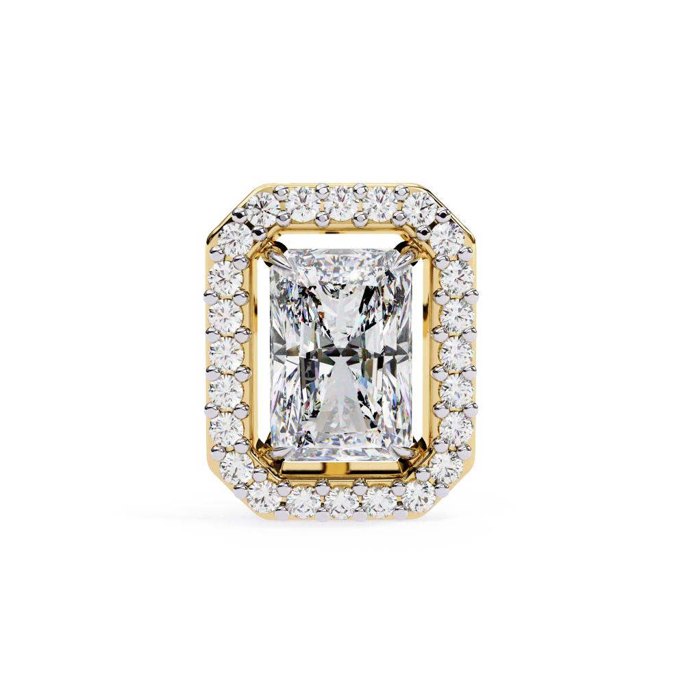 The Elijah Radiant halo Style Stud Earrings