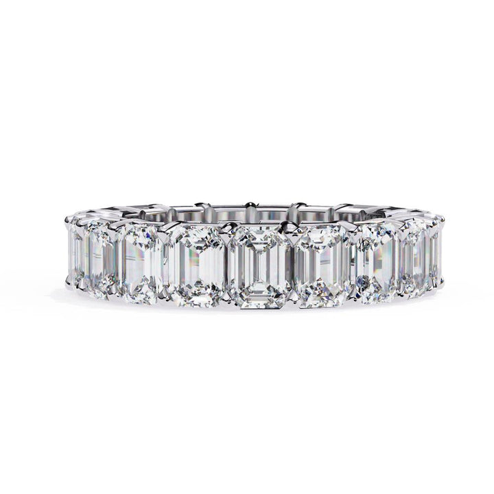 The Katie Emerald Full Eternity Wedding Band