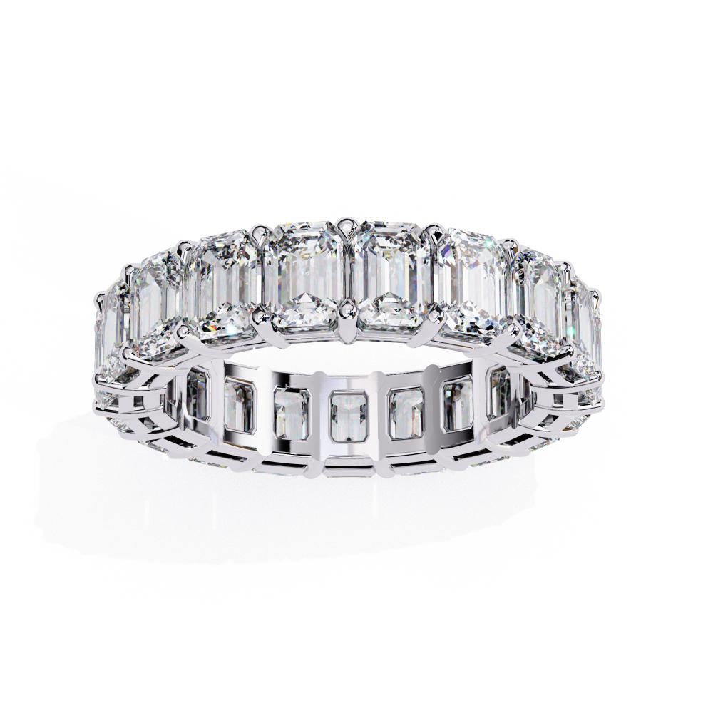 The Katie Emerald Full Eternity Wedding Band