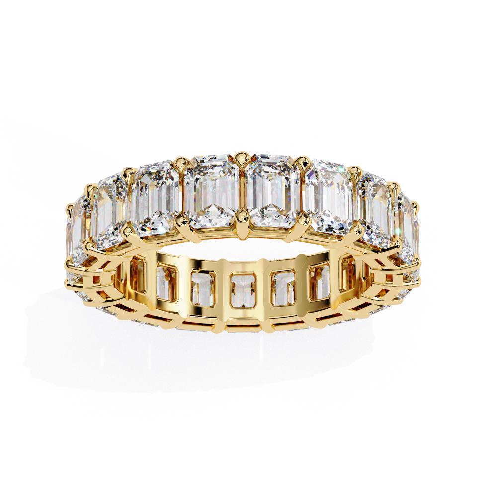 The Katie Emerald Full Eternity Wedding Band