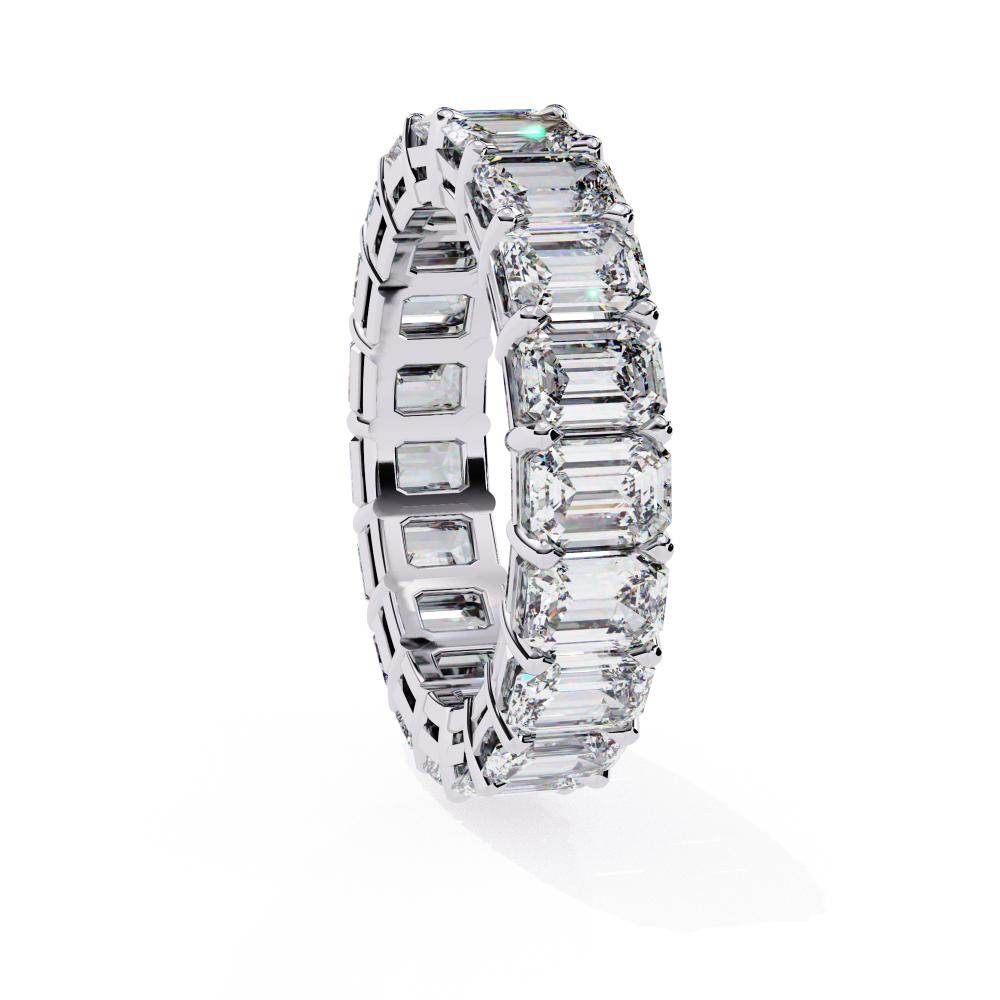 The Katie Emerald Full Eternity Wedding Band