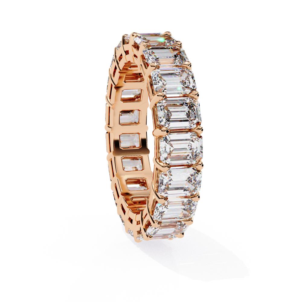 The Katie Emerald Full Eternity Wedding Band