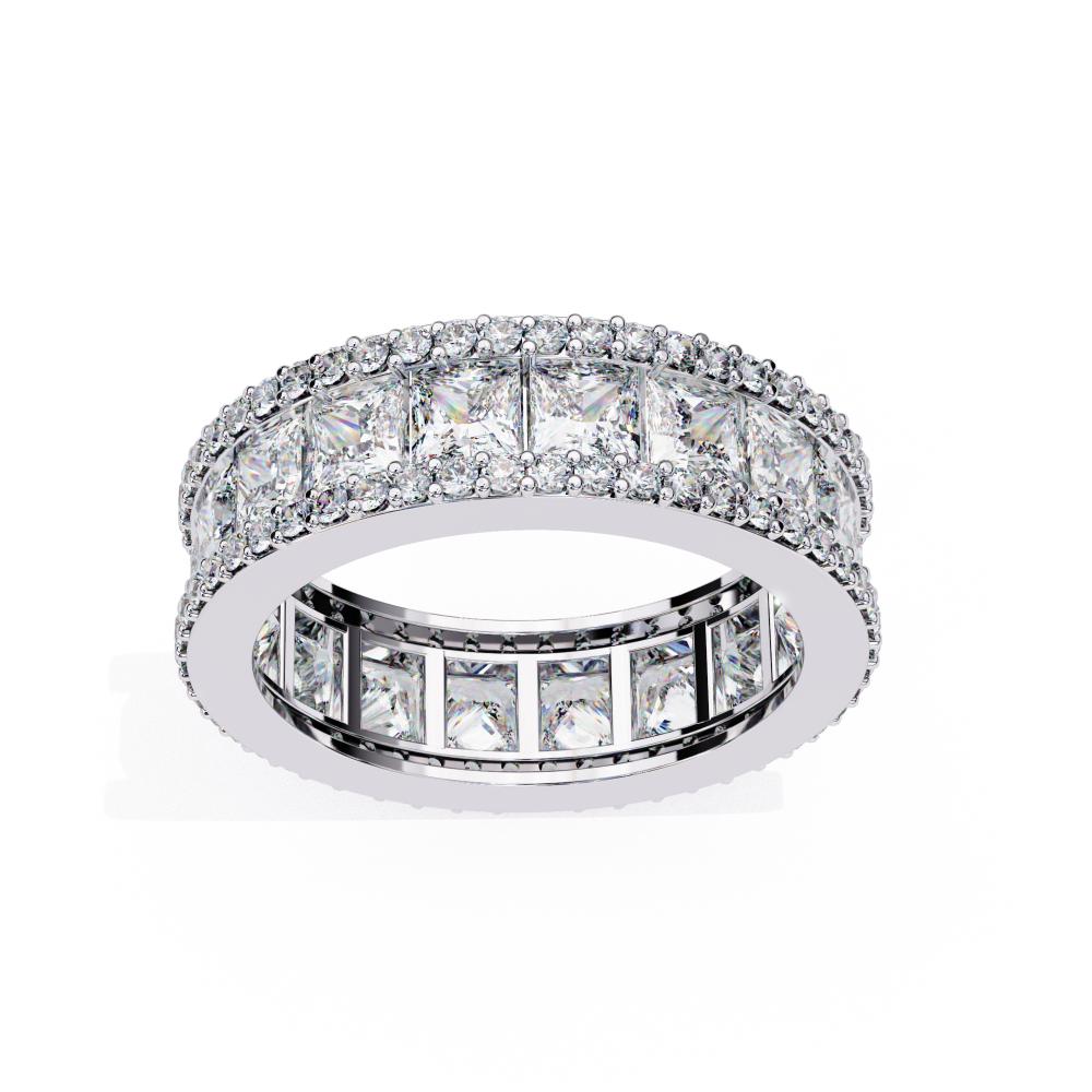 The Christy Princess Full Eternity Wedding Band