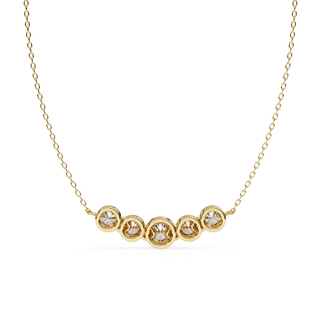 The Vera Round Curve Necklace