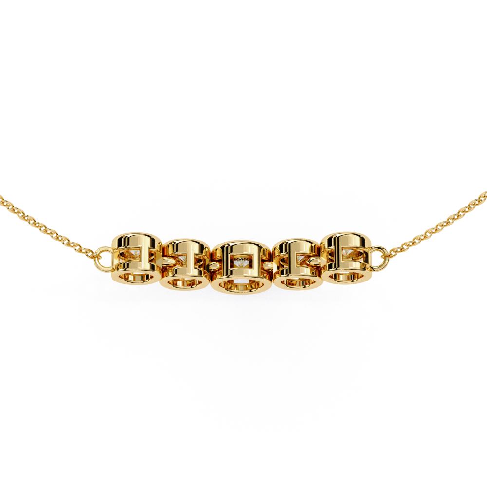 The Vera Round Curve Necklace