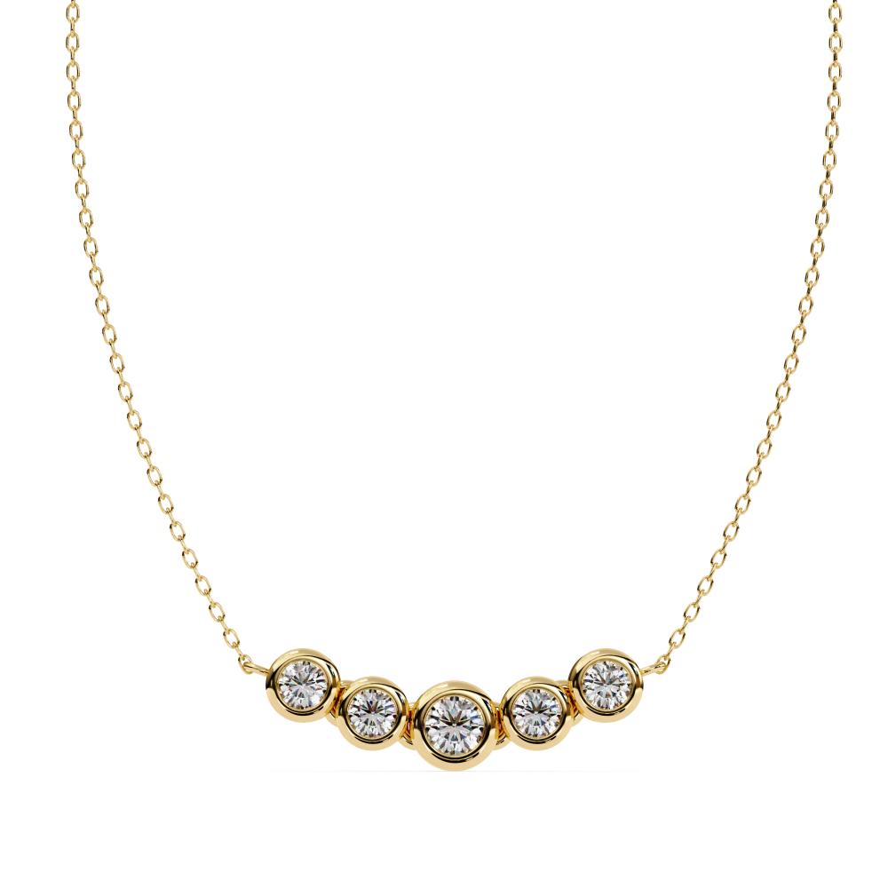 The Vera Round Curve Necklace