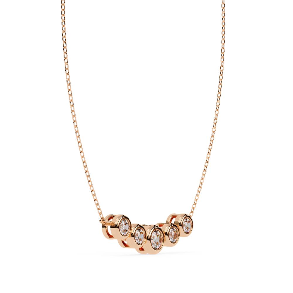 The Vera Round Curve Necklace