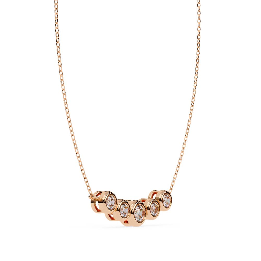 The Vera Round Curve Necklace