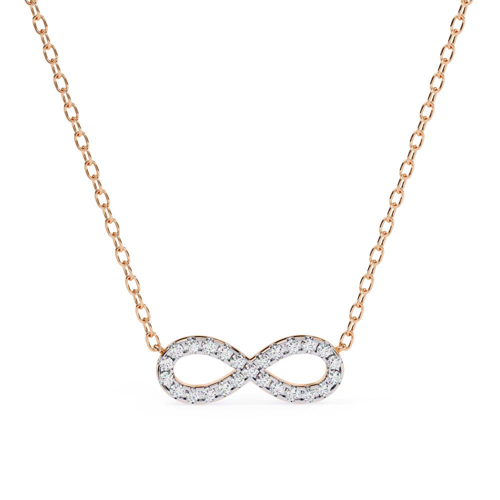 The Aitana infinity Diamond necklace
