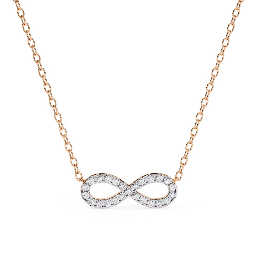 The Aitana infinity Diamond necklace