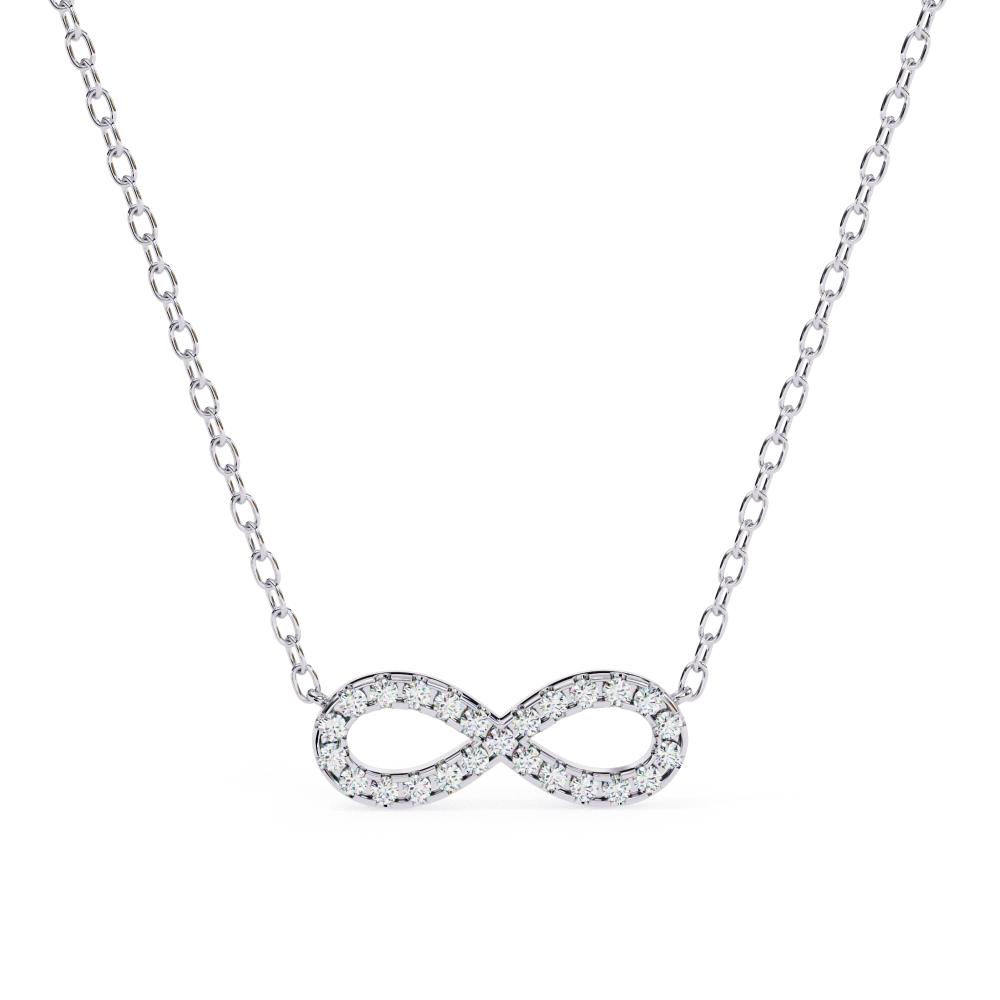 The Aitana infinity Diamond necklace