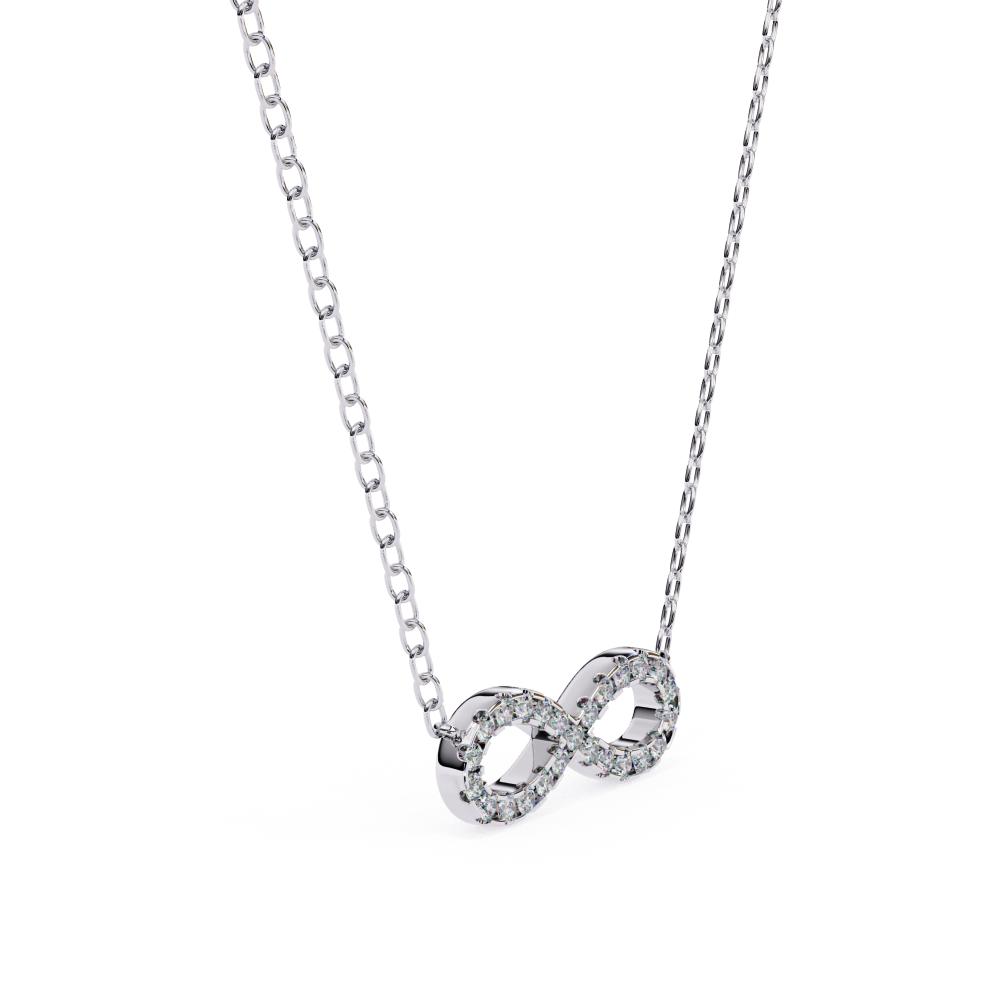 The Aitana infinity Diamond necklace