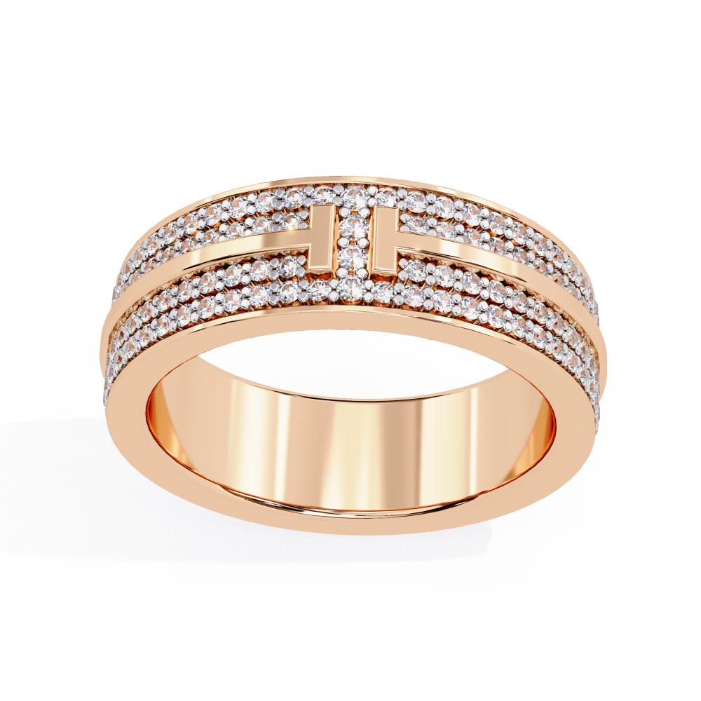 The Morgan Micro Pave Set 5mm Wedding Band