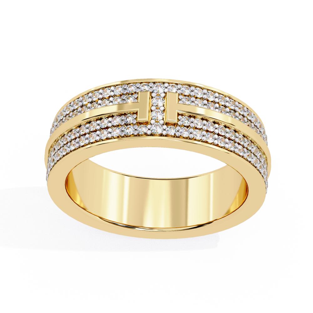 The Morgan Micro Pave Set 5mm Wedding Band
