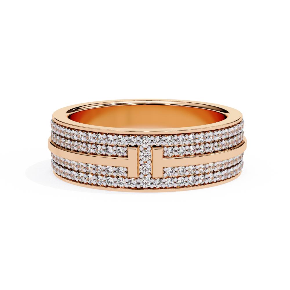 The Morgan Micro Pave Set 5mm Wedding Band