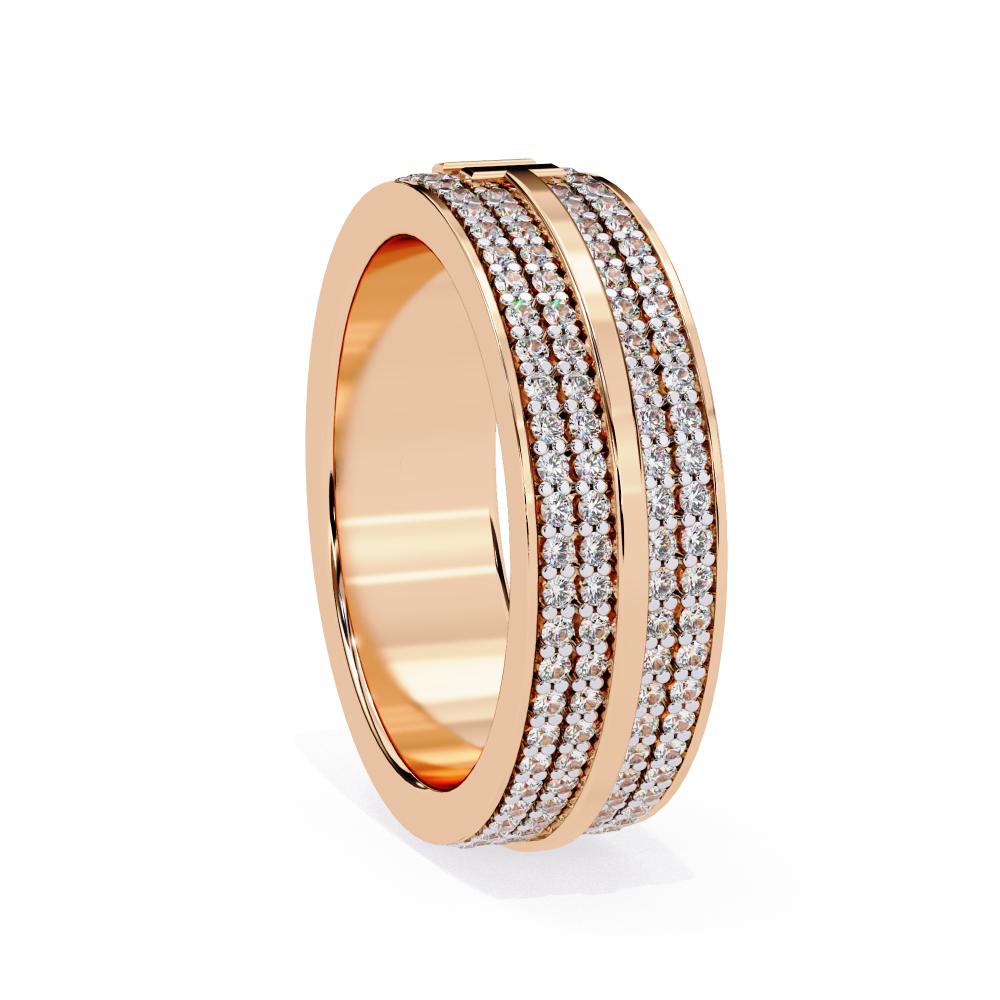 The Morgan Micro Pave Set 5mm Wedding Band