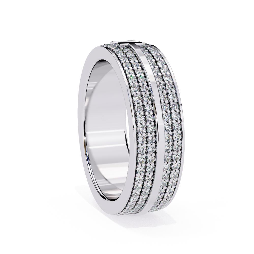 The Morgan Micro Pave Set 5mm Wedding Band