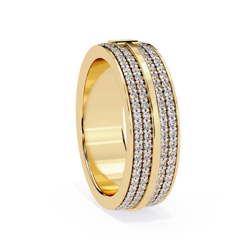 The Morgan Micro Pave Set 5mm Wedding Band