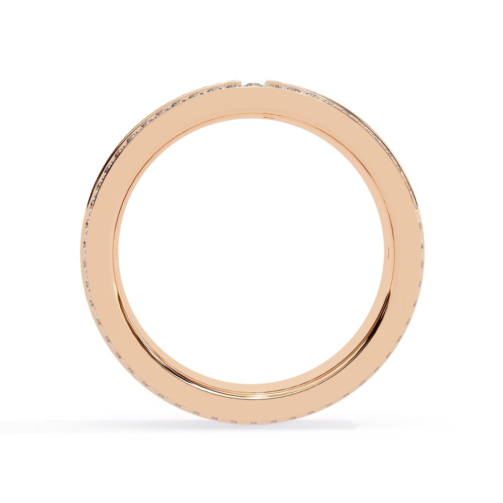 The Morgan Micro Pave Set 5mm Wedding Band