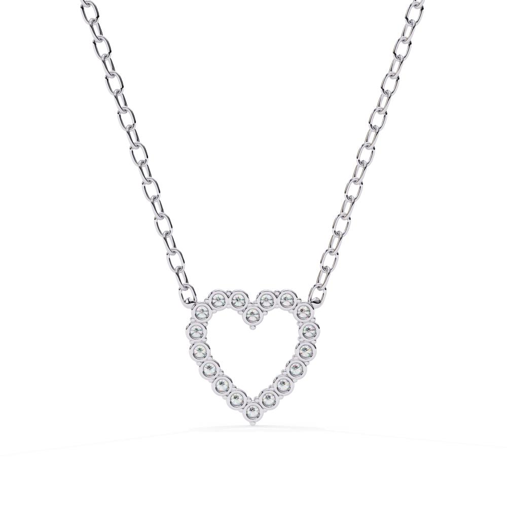 The Isabella Heart Shape Diamond Necklace