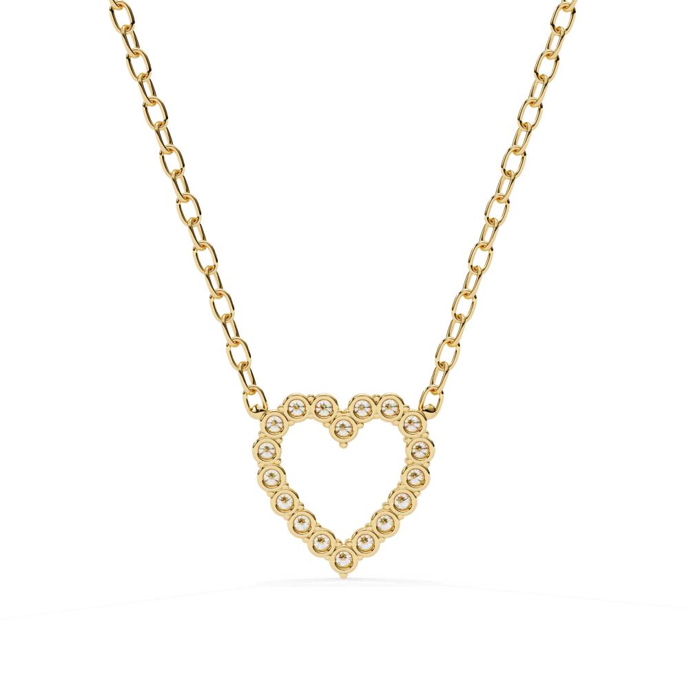 The Isabella Heart Shape Diamond Necklace