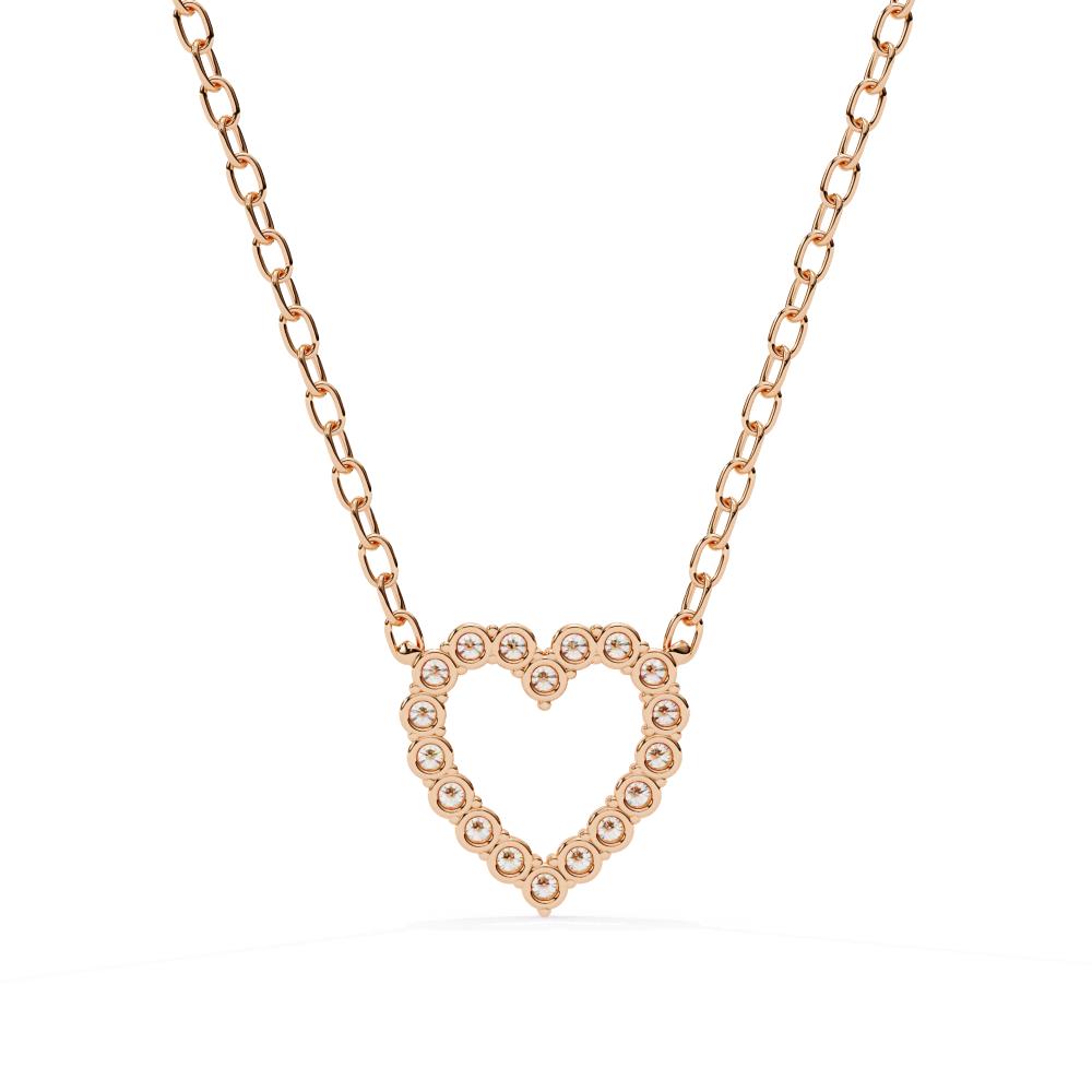 The Isabella Heart Shape Diamond Necklace