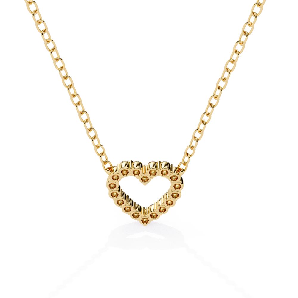 The Isabella Heart Shape Diamond Necklace