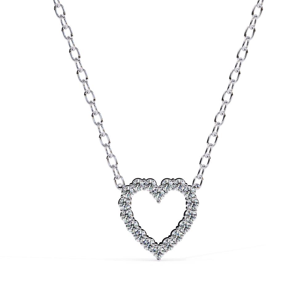 The Isabella Heart Shape Diamond Necklace