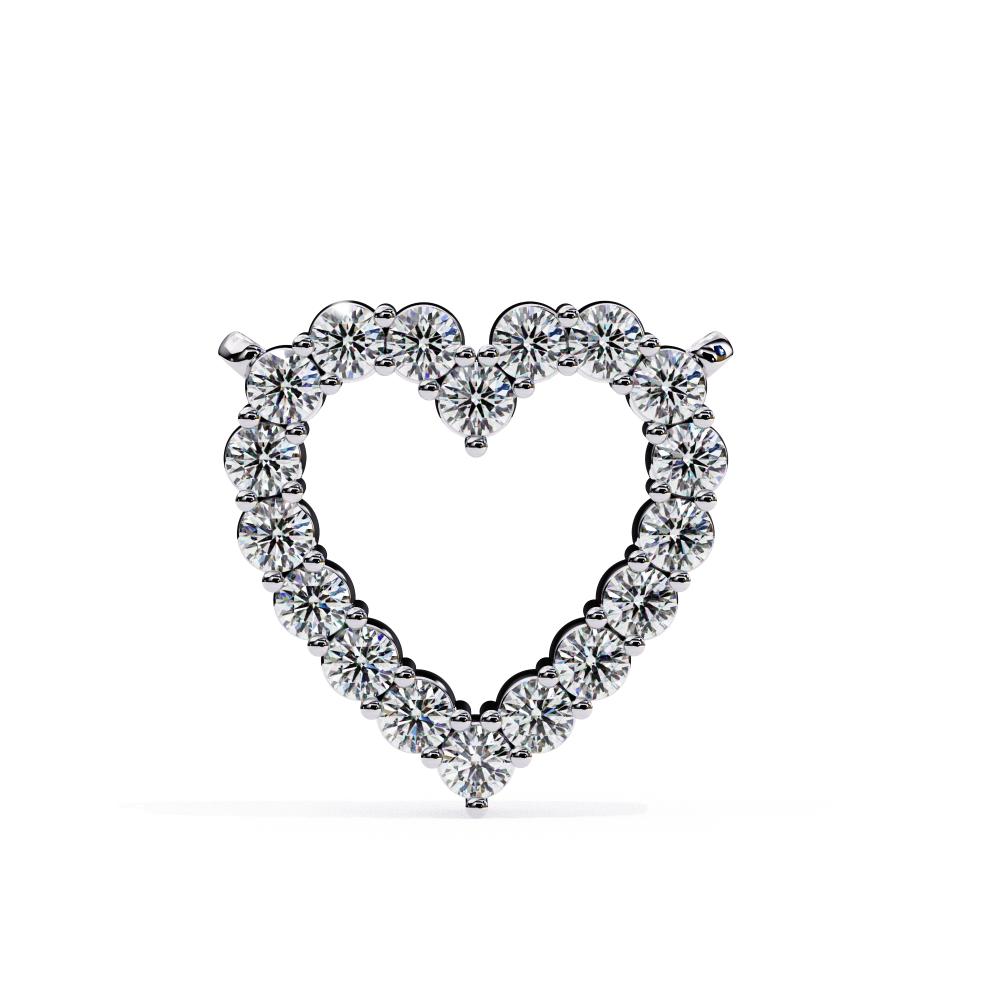 The Isabella Heart Shape Diamond Necklace