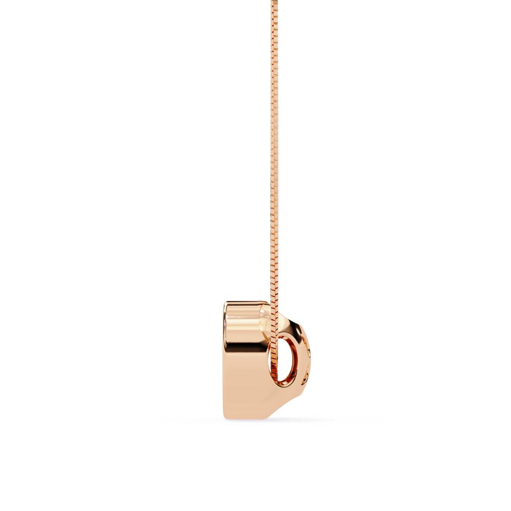 The Aspen Round Unique Style Pendant With Chain