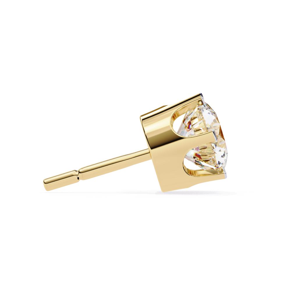 The Silva Round Six Prong Set Solitaire Stud Earrings