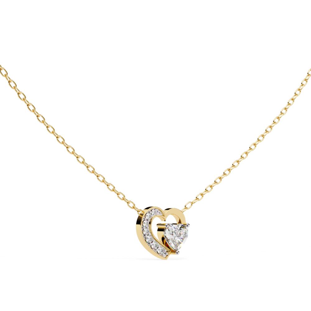 The Sara Heart Classic Pendant With Chain