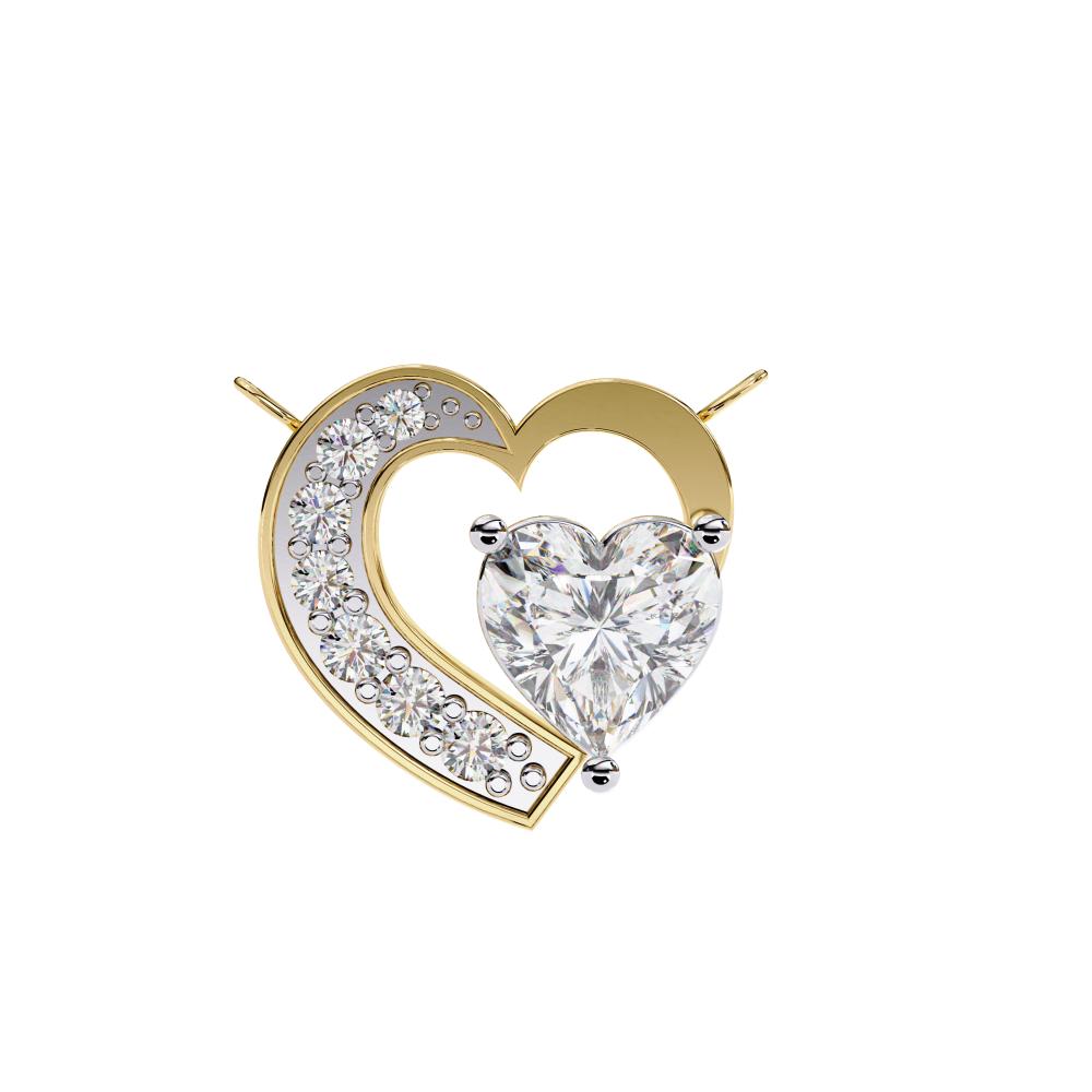 The Sara Heart Classic Pendant With Chain