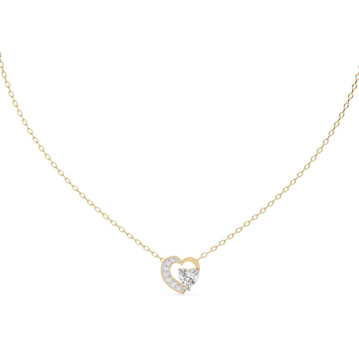 The Sara Heart Classic Pendant With Chain