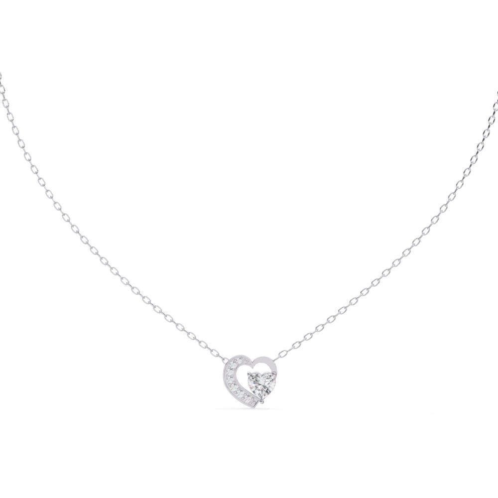 The Sara Heart Classic Pendant With Chain