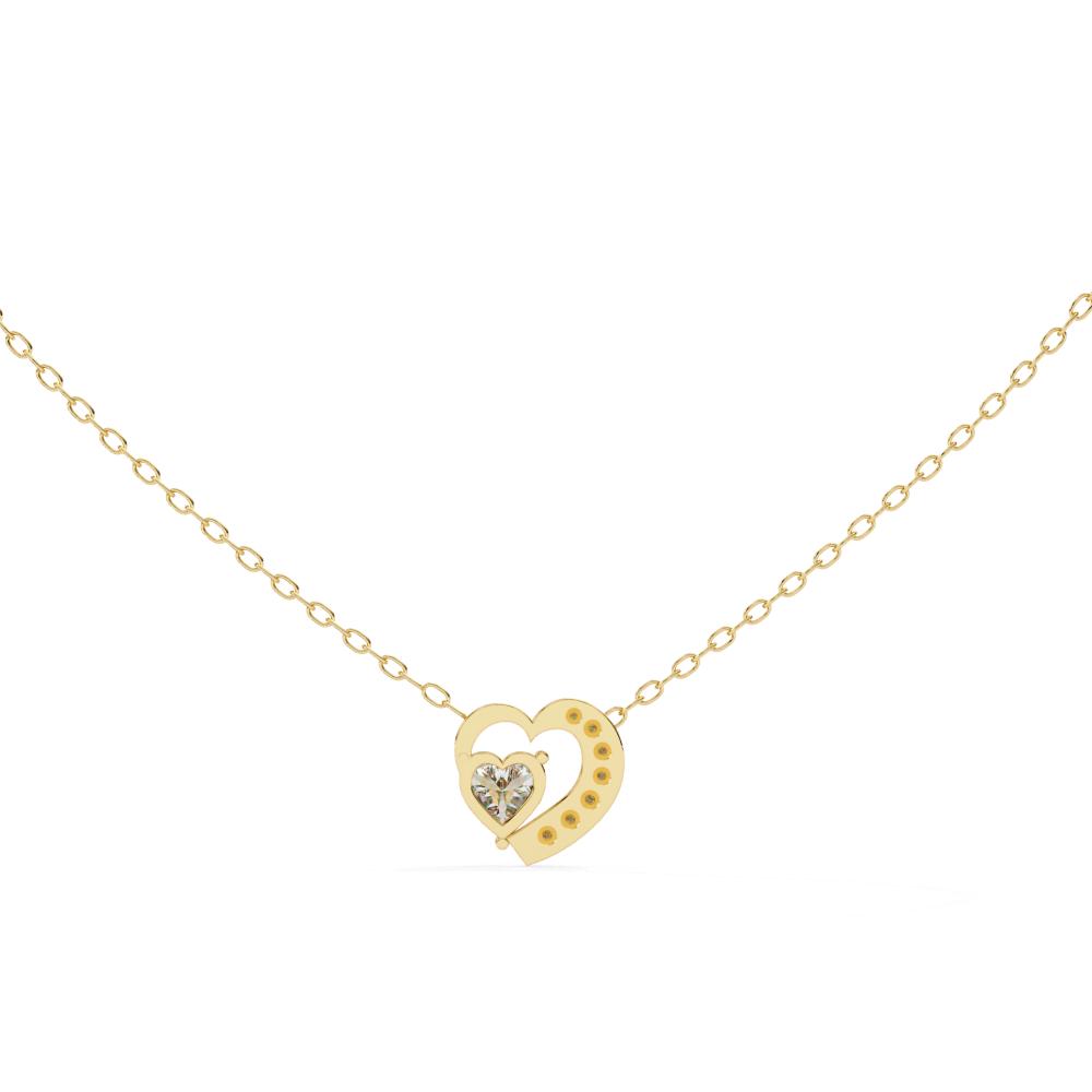 The Sara Heart Classic Pendant With Chain