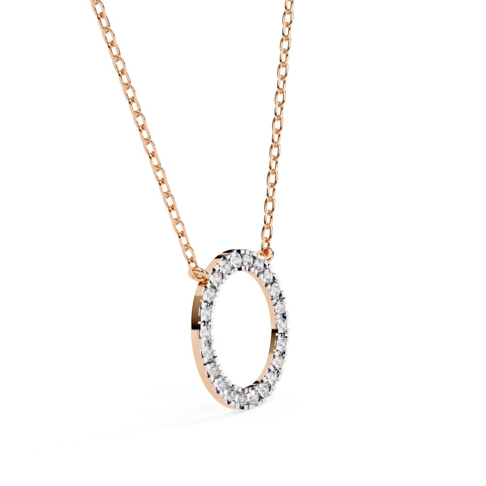 The Lily Round Shape Simple Necklace